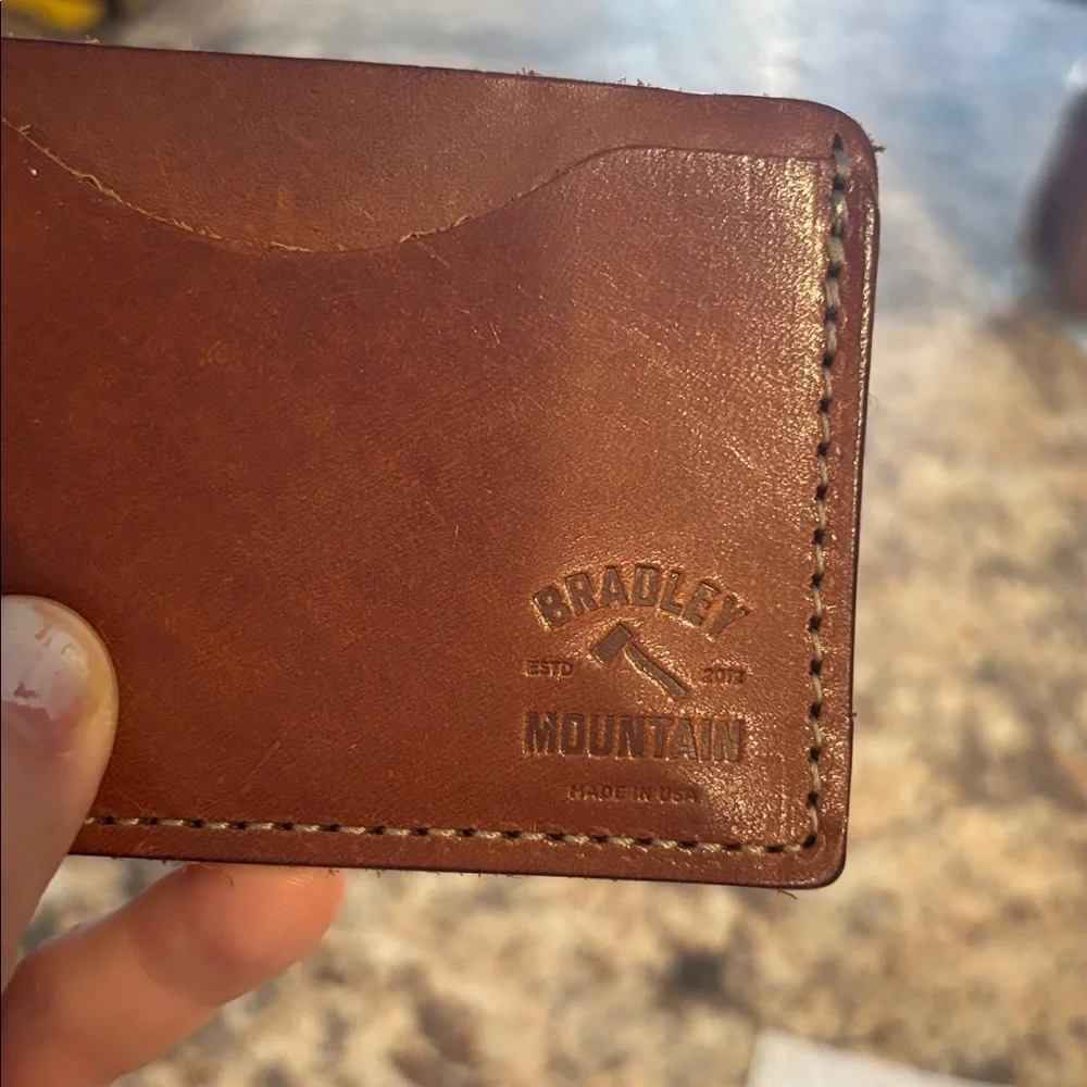 Bradley Mountain Brown Leather Card Holder